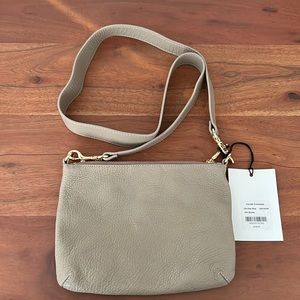 Cuyana Crossbody Purse-stone grey